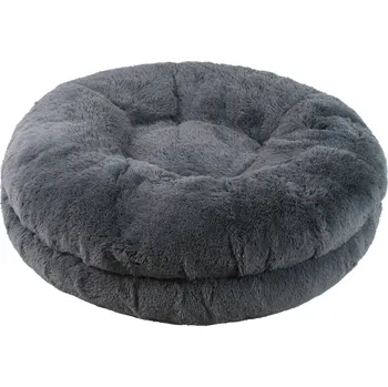 Pelíšek pro psa O´LALA PETS STELLA kulatý pelíšek s dlouhým fleecem Šedý 135cm