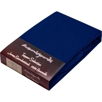 Prostěradlo JERSEY PROSTĚRADLA S EXTRA VYSOKÝM BOKEM 40cm Rozměr postele v cm: 90 x 200 - 100 x 220, PROSTĚRADLA: Tmavě Modrá