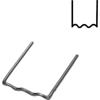 Svářečka Genborx Sponky na svařování plastů RS18, sada 100 ks, tvar U, Ø 0,8 mm