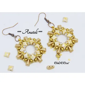 Korálek Náušnice Anatoli č. 1358 - stavebnice