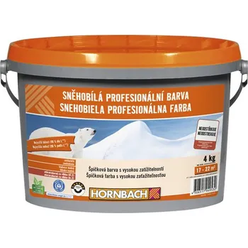 barva na zeď Barva na zeď Hornbach Sněhobílá profesionální bez konzervantů 4 kg