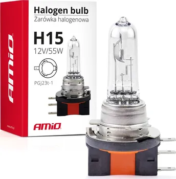 Autožárovka AMiO Halogenová žárovka AM01490 H15 12V