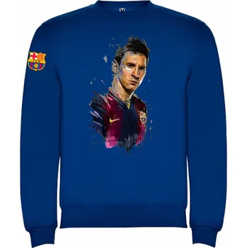 Chlapecká mikina Mikina v klubových barvách FC Barcelona Lionel Messi Barva: STŘEDNĚ MODRÁ/ROYAL, Velikost: 98/104 - 3/4roky