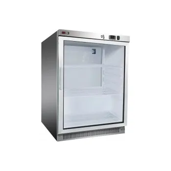 Skříň chladicí 130 l, prosklené dveře | REDFOX - DRR 200/G, Provedení nerez opláštění