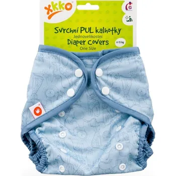 Plenkové kalhoty XKKO svrchní PUL kalhotky One Size Safari Mountain Spring