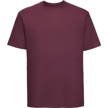 Pánské tričko z těžké bavlny Authentic Russell Barva: Vínová burgundy, Velikost: L