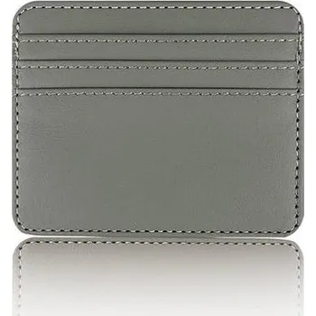 Koženková peněženka na karty - Šedá