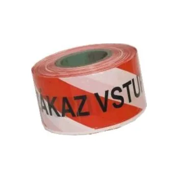 Výstražná páska Páska bariérová (výstražná), šířka 80mm, délka 250 m, ZÁKAZ VSTUPU