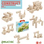 Dřevěná skládací stavebnice CONSTRUCT mini 44 dílů W92