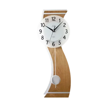 Hodiny JVD Nástěnné dřevěné nástěnné skleněné netikající tiché kyvadlové hodiny JVD NS22012/78 ( )