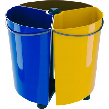 Odpadkový koš Ecobin ML44569105 3x 11,7 l otáčecí koš na tříděný odpad