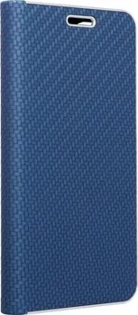 Pouzdro na mobilní telefon Luna Book Carbon pro Samsung Galaxy S20 FE/S20 FE 5G modré
