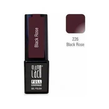 Umělé nehty GlamLac Gel lak vínový - 226 Black Rose 6 ml