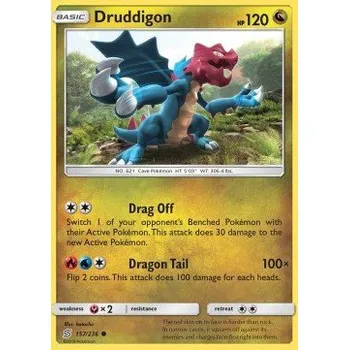 Volný čas Pokémon UNM 157/236 Druddigon - Unified Minds Stav: Excellent, Verze: NORMAL