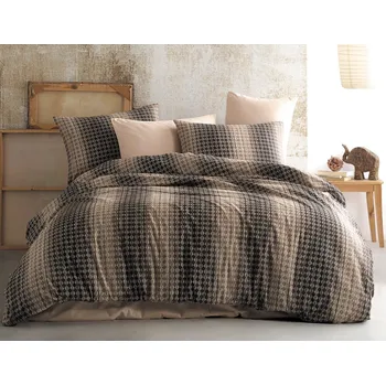 Povlečení TipTrade s.r.o. Bavlněné povlečení Oberon Hnědé 140x200 + 70x90 cm