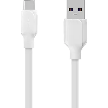 Datový kabel Obal:Me Simple USB-A/USB-C Kabel 1m White AC12WH