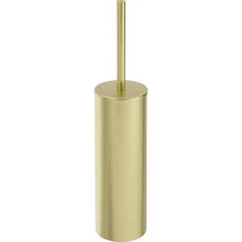 WC štětka Deante Round příslušenství, toaletní WC kartáč na postavení, zlatá matná, DEA-ADR_R712