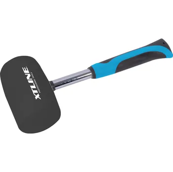 Dílna XTline XT33061 palička gumová černá - kovová pogumovaná násada, 90mm