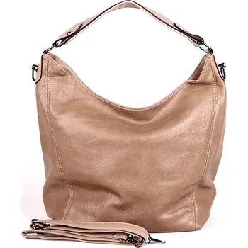 Kabelka Velká hnědá (zemní) kabelka na rameno i crossbody ROMINA D568