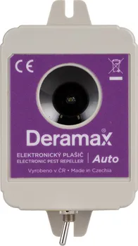 Odpuzovač zvířat Deramax Auto 0210 ultrazvukový plašič kun a hlodavců + pachové tyčinky 10 kusů   