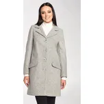 Glara Dámský rovný vlněný kabát 724601
