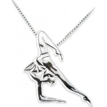 Přívěsek Mikelart,Stříbrný přívěsek gymnastka GR3,stříbro 925/1000