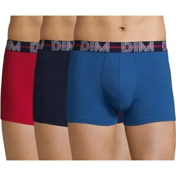 Boxerky Pánské boxerky DIM 1QU Powerful 3 KUSY šedá M