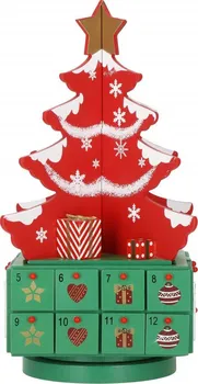 Vánoční dekorace Springos CA1073 adventní kalendář stromeček s přihrádkami