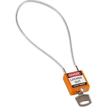 Visací zámek Compact Cable Padlock Orange 40cm KD