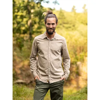 Pánská košile Pánská košile - béžová Pískově béžová 3XL