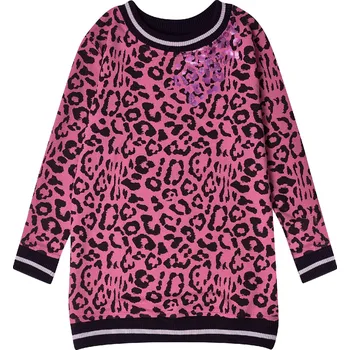 Dívčí šaty Dívčí šaty Leopard - růžová 146