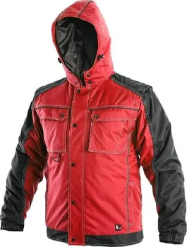 pracovní bunda CXS Irvine bunda zimní pánská červená/černá