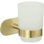 Samodržící skleněný kelímek na zubní kartáčky ve zlaté barvě Orea Gold – Wenko ID_1549942