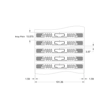 SQUIGGLE - samolepící RFID UHF tag