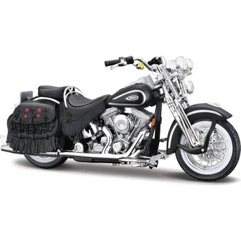 autíčko Maisto - HD - 1999 FLSTS Heritage Softail® Springer™, matně černá, 1:18