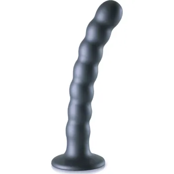 Dildo Dildo Ouch! Beaded Silicone G-Spot Dildo 6,5" Gun, silikonové dildo s přísavkou 17 x 2,3–2,5 cm