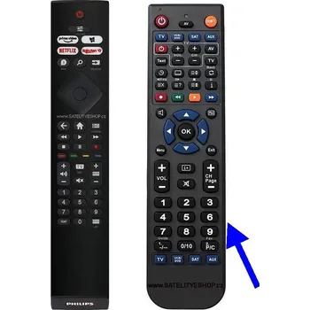 Philips 43PUS7607 náhradní dálkový ovladač