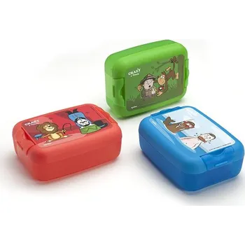 Svačinový box DBP Crazy střední box červený