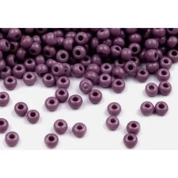 Dětské navlékací korálky Rokajl 2 mm 50g fialový