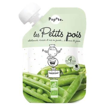 POPOTE kapsička bio hrášek 120 g