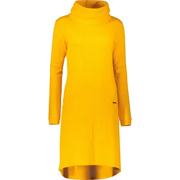 Dámská mikina Dámské mikinové šaty KIXMI RIVA ŽLUTÁ XS