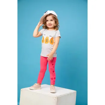 Dívčí legginy Travel - růžová 110