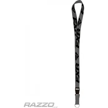 Šňůra na klíče FXR Lanyard Charcoal Black