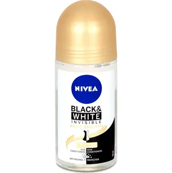Nivea Invisible Black & White Silky Smooth W roll-on antiperspirant 50 ml