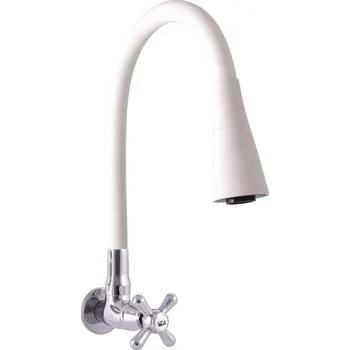 Vodovodní baterie Slezák - RAV CZ MORAVA Vodovodní baterie na jednu vodu s flexibilním ramínkem MK192/13CB s flexibilním otočným ramínkem se sprchou.