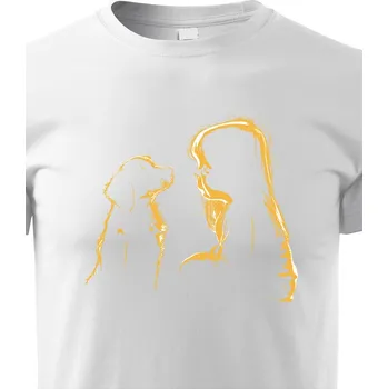 Chlapecké tričko Dětské tričko Pejsek a holčička, Barva Bílá, Velikost 158 cm/12 roků, Canvas Dětské tričko Bezvatriko.cz 2136