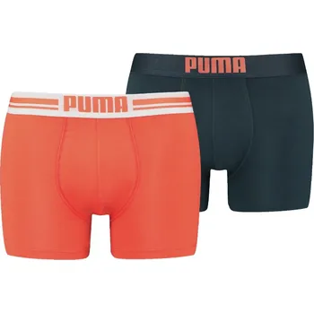 Boxerky PUMA PÁNSKÉ BOXERKY BOXER 2P ORANGE/NAVY 906519 21 Velikost: M