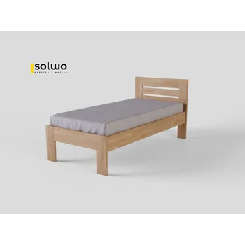 Postel Masivní postel AMANDA - Solwo Design Materiál: Buk cink, Povrchová úprava: Olej odstín 203, Specifikace: 90x200