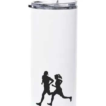 Termoska Nerezová termo nádoba s brčkem s potiskem Termo láhev s brčkem s motivem