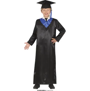 Karnevalový kostým Guirca Modročerný kostým absolvent dětský Velikost: 10 – 12 let